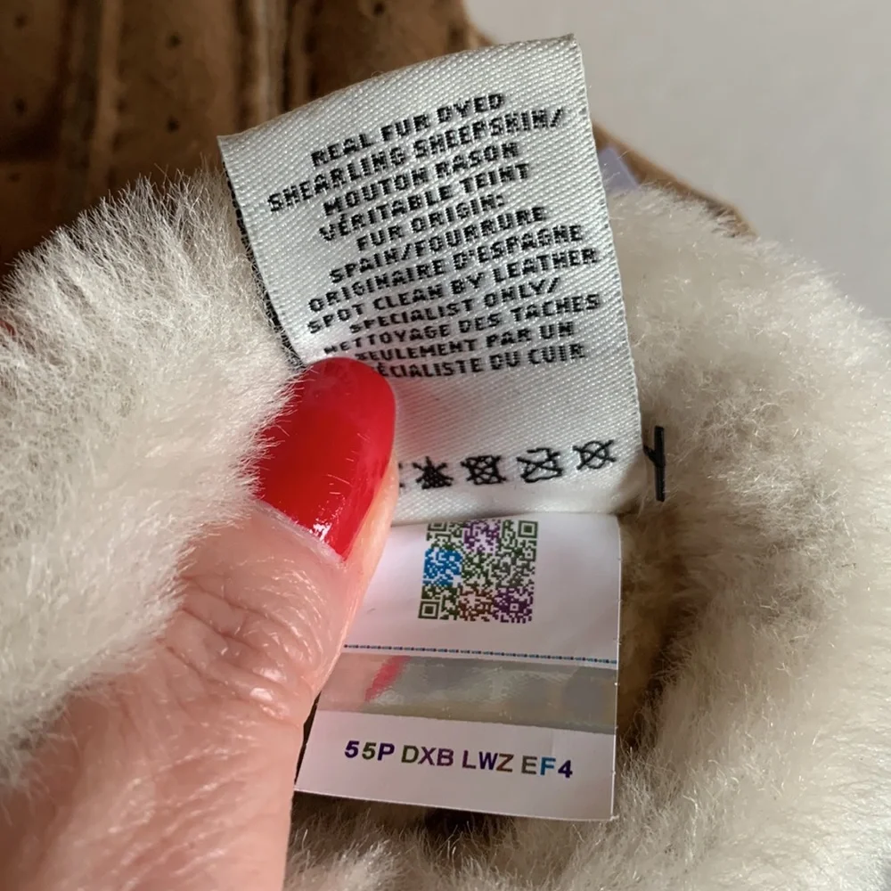 UGG Perforated Shearling Gloves